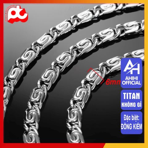 Dây Chuyền Nam Titan Cao Cấp 6mm - Phong Cách Mạnh Mẽ, Đẳng Cấp, Không Gỉ, An Toàn cho Da - Trang Sức Nam Thời Trang