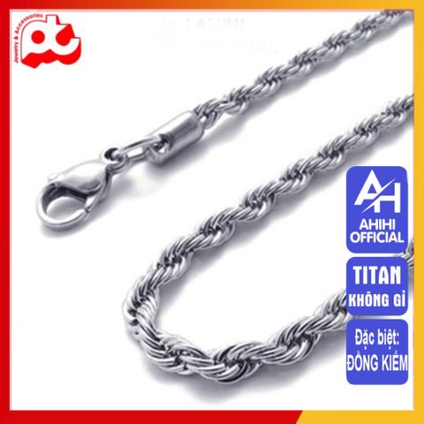 Dây Chuyền Titan Nam Cao Cấp - Phong Cách Sang Trọng, Chống Gỉ, Chống Trầy Xước - Phụ Kiện Thời Trang Nam Mạnh Mẽ
