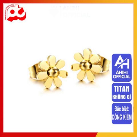 Bông Tai Nữ Titan Cao Cấp - Thanh Lịch, Sang Trọng, Chống Gỉ Sét - Phụ Kiện Thời Trang Nữ Đẹp, An Toàn Cho Da