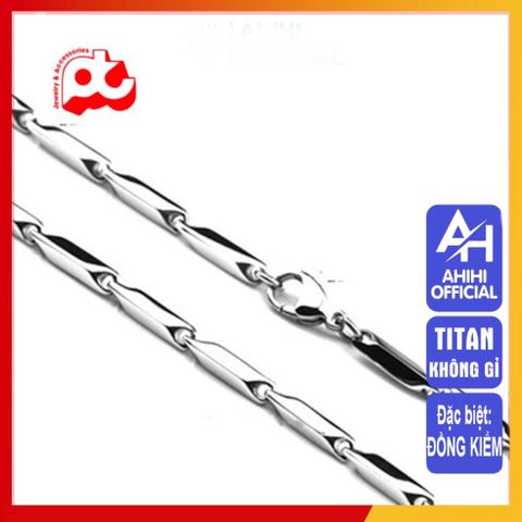 Dây Chuyền Nam Titan Cao Cấp - Trang Sức Sang Trọng, Chất Liệu Nhẹ, Không Gỉ, Phong Cách Nam Tính 3mm Màu Trắng
