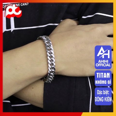 Lắc Tay Titan Cao Cấp Nam Nữ - Phong Cách Mạnh Mẽ, Bền Bỉ, Không Gỉ - Phụ Kiện Thời Trang Sang Trọng 3H JEWELRY