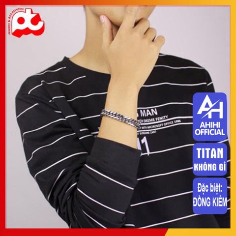 Lắc Tay Titan Cao Cấp Nam Nữ - Phong Cách Mạnh Mẽ, Bền Bỉ, Không Gỉ - Phụ Kiện Thời Trang Sang Trọng 3H JEWELRY