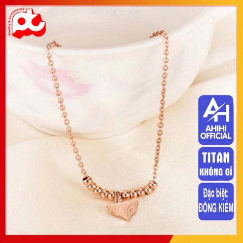 Lắc Chân Nữ Titan Cao Cấp - Thiết Kế Thanh Lịch, Bền Bỉ, Không Gỉ - Trang Sức Thời Trang Phù Hợp Mọi Phong Cách