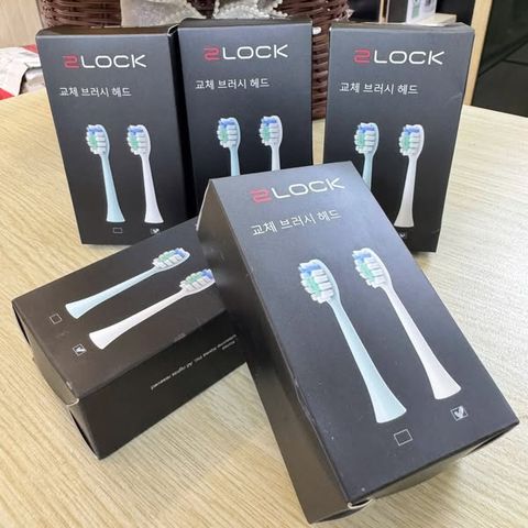 Set 3 đầu bàn chải điện 2LOCK chính hãng – Công nghệ rung siêu mạnh, bảo vệ nướu, sạch sâu và chống nước IPX7, sạc Type-C tiện lợi