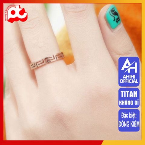 Nhẫn Nữ Titan Cao Cấp - Thiết Kế Thanh Lịch, Bền Bỉ, Chống Gỉ - Quà Tặng Sang Trọng Dành Cho Phụ Nữ