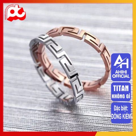Nhẫn Nữ Titan Cao Cấp - Thiết Kế Thanh Lịch, Bền Bỉ, Chống Gỉ - Quà Tặng Sang Trọng Dành Cho Phụ Nữ
