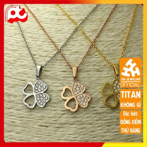 Dây Chuyền Nữ Titan Cao Cấp - Sang Trọng, Bền Bỉ, An Toàn Cho Da - Phụ Kiện Thời Trang Độc Đáo, Đều Có Màu Bạc, Vàng Tươi, Vàng Hồng