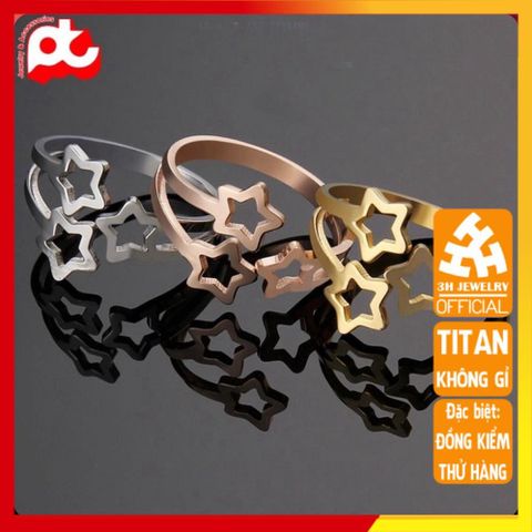 Nhẫn Nữ Titan Cao Cấp - Thiết Kế Ngôi Sao Rỗng Thanh Lịch, Không Gỉ, Phụ Kiện Thời Trang Sang Trọng cho Phái Đẹp