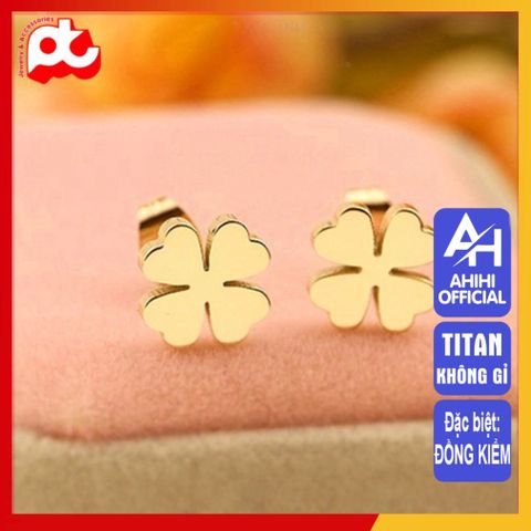 Bông Tai Nữ Titan Cao Cấp - Thiết Kế Thanh Lịch, Không Gỉ, An Toàn Cho Da, Nhiều Màu Sắc, Phụ Kiện Thời Trang Nữ
