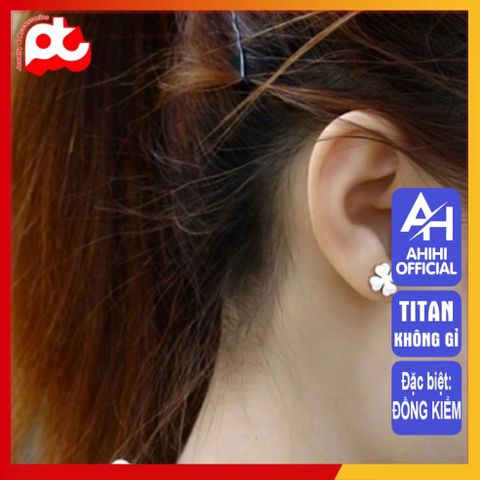 Bông Tai Nữ Titan Cao Cấp - Thiết Kế Thanh Lịch, Không Gỉ, An Toàn Cho Da, Nhiều Màu Sắc, Phụ Kiện Thời Trang Nữ