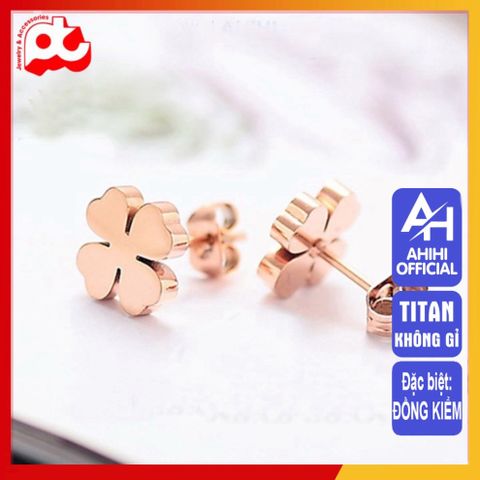 Bông Tai Nữ Titan Cao Cấp - Thiết Kế Thanh Lịch, Không Gỉ, An Toàn Cho Da, Nhiều Màu Sắc, Phụ Kiện Thời Trang Nữ