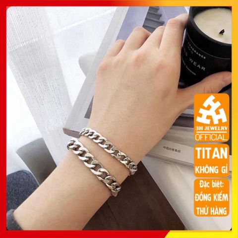 Lắc Tay Titan Cao Cấp Nam Nữ - Phong Cách Sang Trọng, Không Gỉ, Độ Bền Cao, Kích Cỡ 9mm, Quà Tặng Thời Trang Thích Hợp