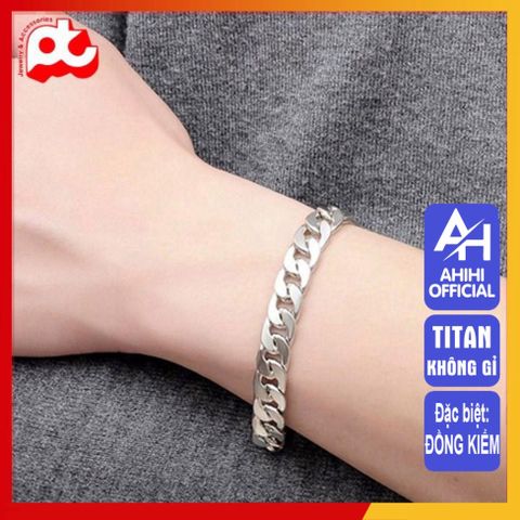 Lắc Tay Titan Cao Cấp Nam Nữ - Phong Cách Sang Trọng, Không Gỉ, Độ Bền Cao, Kích Cỡ 9mm, Quà Tặng Thời Trang Thích Hợp