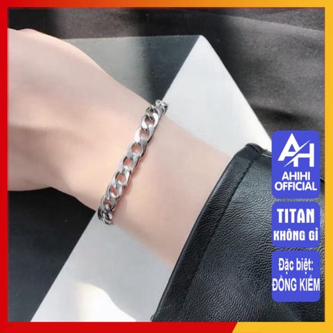 Lắc Tay Titan Cao Cấp Nam Nữ - Phong Cách Sang Trọng, Không Gỉ, Độ Bền Cao, Kích Cỡ 9mm, Quà Tặng Thời Trang Thích Hợp