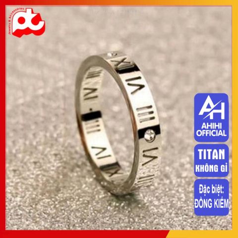 Nhẫn Nữ Titan Cao Cấp - Thiết Kế Thanh Lịch, Không Gỉ, Nhẹ, Dễ Điều Chỉnh, Món Quà Sang Trọng Cho Dịp Đặc Biệt