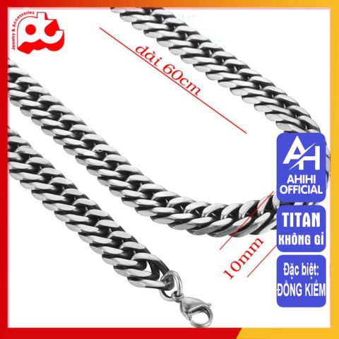 Dây Chuyền Nam Titan Cao Cấp - Phong Cách Thời Trang Mạnh Mẽ, Không Gỉ và An Toàn Cho Da - Quà Tặng Ý Nghĩa cho Đấng Mày Râu