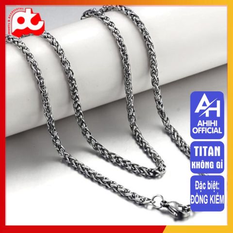 Dây Chuyền Nam Titan Cao Cấp Sang Trọng Chống Gỉ - Phụ Kiện Phong Cách Đẳng Cấp 3mm - Quà Tặng Ý Nghĩa Cho Nam Giới