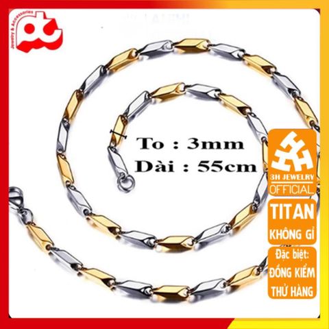 Dây Chuyền Titan Cao Cấp Nam - Dây Chuyền Sang Trọng, Đẳng Cấp Chống Gỉ, Phong Cách Mạnh Mẽ, Quà Tặng Ý Nghĩa