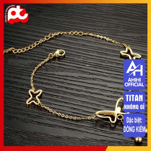 Lắc Chân Nữ Titan Cao Cấp - Thiết Kế Thanh Lịch, Bền Bỉ, An Toàn Đối Với Da - Quà Tặng Hoàn Hảo Cho Phụ Nữ