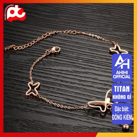 Lắc Chân Nữ Titan Cao Cấp - Thiết Kế Thanh Lịch, Bền Bỉ, An Toàn Đối Với Da - Quà Tặng Hoàn Hảo Cho Phụ Nữ