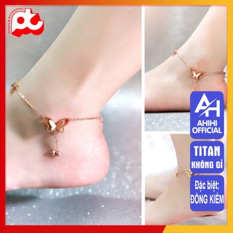 Lắc Chân Nữ Titan Cao Cấp - Thiết Kế Thanh Lịch, Bền Bỉ, An Toàn Đối Với Da - Quà Tặng Hoàn Hảo Cho Phụ Nữ