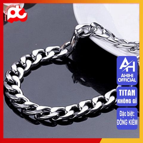 Dây Chuyền Titan Nam Cao Cấp - Phong Cách Mạnh Mẽ, Đẳng Cấp, Chống Gỉ, 9mm Màu Trắng - Trang Sức Nam Sang Trọng 3H JEWELRY
