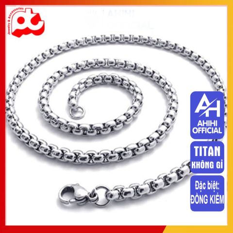 Dây Chuyền Titan Nam Cao Cấp Sang Trọng - Phụ Kiện Thời Trang Đẳng Cấp Chống Gỉ, An Toàn Cho Da, Design Mạnh Mẽ 2mm