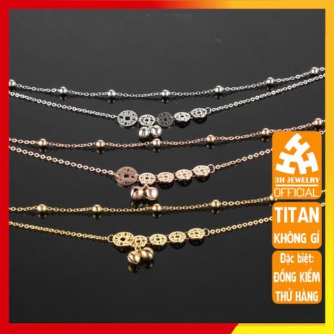 Lắc Chân Nữ Titan Cao Cấp - Thiết Kế Thanh Lịch, Không Gỉ, Dành Cho Phong Cách Thời Trang Sang Trọng, Nhiều Màu Sắc và Kích Cỡ