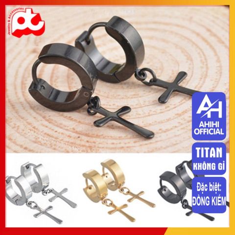 Bông Tai Nam Titan Cao Cấp - Thiết Kế Nam Tính Đẳng Cấp, Kháng Gỉ, Phong Cách Thời Trang Hiện Đại - Quà Tặng Hoàn Hảo cho Phái Mạnh