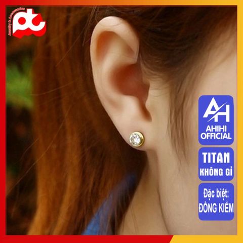 Bông Tai Nữ Titan Cao Cấp - Thiết Kế Thanh Lịch, Sang Trọng, Không Gỉ Cho Phụ Nữ - Quà Tặng Ý Nghĩa