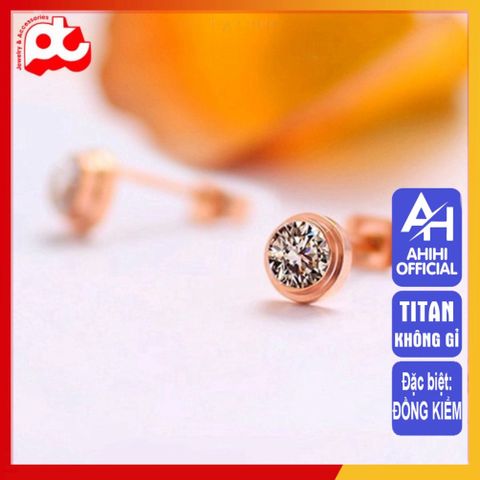 Bông Tai Nữ Titan Cao Cấp - Thiết Kế Thanh Lịch, Sang Trọng, Không Gỉ Cho Phụ Nữ - Quà Tặng Ý Nghĩa