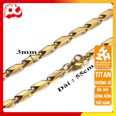 Dây Chuyền Titan Cao Cấp Nam Sang Trọng - Dây Chuyền Thép Không Gỉ, Phong Cách Mạnh Mẽ, An Toàn Cho Da, Quà Tặng Ý Nghĩa