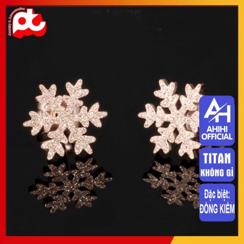Bông Tai Nữ Titan Cao Cấp - Thanh Lịch, Sang Trọng, Không Gỉ, An Toàn Cho Da - Trang Sức Đẹp Cho Phụ Nữ