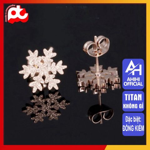 Bông Tai Nữ Titan Cao Cấp - Thanh Lịch, Sang Trọng, Không Gỉ, An Toàn Cho Da - Trang Sức Đẹp Cho Phụ Nữ