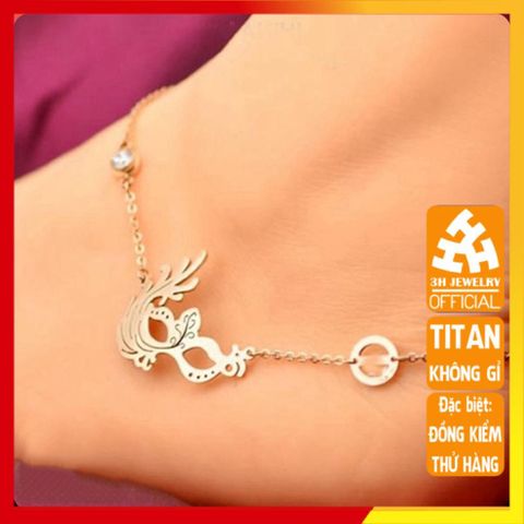 Lắc Chân Nữ Titan Cao Cấp - Phụ Kiện Thời Trang Thanh Lịch, Chống Gỉ, Đeo An Toàn Cho Da Nhạy Cảm - Quà Tặng Đặc Biệt