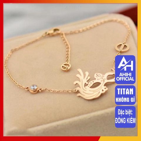 Lắc Chân Nữ Titan Cao Cấp - Phụ Kiện Thời Trang Thanh Lịch, Chống Gỉ, Đeo An Toàn Cho Da Nhạy Cảm - Quà Tặng Đặc Biệt