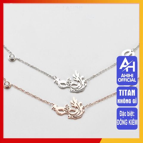 Lắc Chân Nữ Titan Cao Cấp - Phụ Kiện Thời Trang Thanh Lịch, Chống Gỉ, Đeo An Toàn Cho Da Nhạy Cảm - Quà Tặng Đặc Biệt