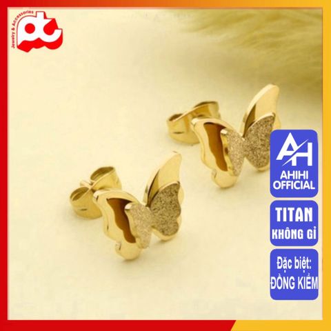 Bông Tai Nữ Titan Cao Cấp Pha Lê - Phụ Kiện Sang Trọng, An Toàn Cho Da, Chống Gỉ - Quà Tặng Ý Nghĩa Cho Nữ Giới