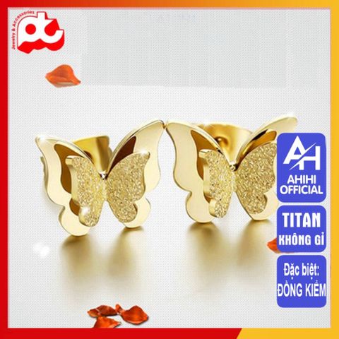 Bông Tai Nữ Titan Cao Cấp Pha Lê - Phụ Kiện Sang Trọng, An Toàn Cho Da, Chống Gỉ - Quà Tặng Ý Nghĩa Cho Nữ Giới