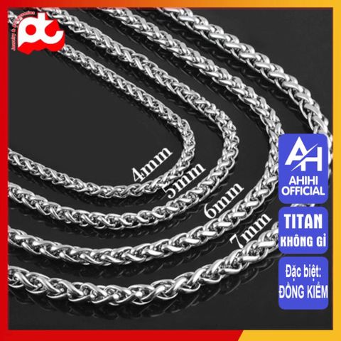Dây Chuyền Titan Nam Cao Cấp 7mm - Phong Cách Sang Trọng Chống Gỉ Sét - Trang Sức Nam Đẳng Cấp, An Toàn Cho Da