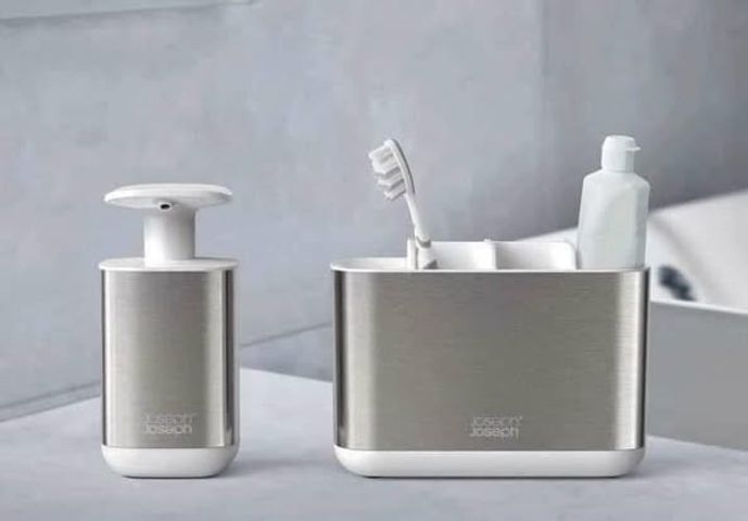 Khay Đựng Bàn Chải Joseph Joseph Inox 70531 - Thiết Kế Tiện Lợi Cho Bàn Chải Đánh Răng Điện và Kem Đánh Răng, Tiện Ích và Dễ Dàng Vệ Sinh