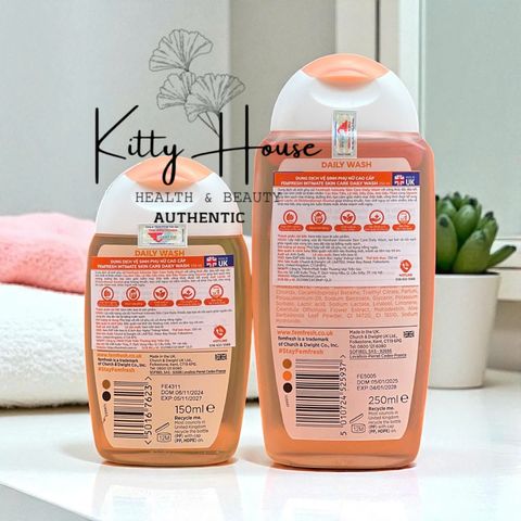 Dung dịch vệ sinh phụ nữ Femfresh Daily Wash 250ml - Chăm sóc vùng kín tự nhiên, kháng khuẩn, hương thơm nhẹ nhàng, an toàn cho mọi độ tuổi