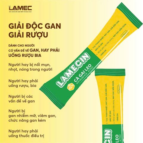 Viên Uống Giải Rượu Gan Lamec - Hỗ Trợ Giải Độc Gan, Bảo Vệ Men Gan, Sản Phẩm Chính Hãng cho Sức Khỏe Tối Ưu