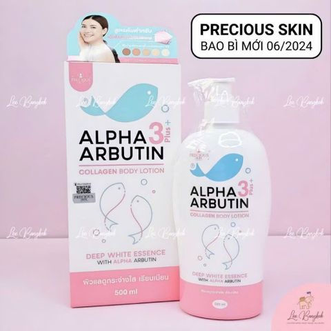 Sữa Dưỡng Thể Alpha Arbutin Collagen 500ml - Dưỡng Trắng Da Mịn Màng, Chống Lão Hóa - Chính Hãng Thai Lan