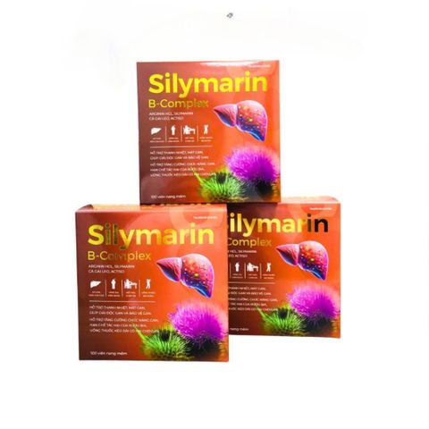 Viên Uống SILYMARIN B-COMPLEX AKO Hỗ Trợ Mát Gan, Thanh Nhiệt - Giải Độc Gan Hiệu Quả, Hộp 100 Viên Nang Mềm