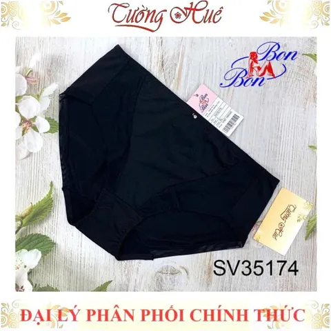 Quần lót nữ Bon Bon SV35174 - Lưng vừa phối lưới thoải mái, chất liệu nylon co giãn, phù hợp nhiều size và màu sắc.