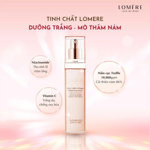 Serum Lomere Prime Truffle Cell 50ml - Dưỡng Trắng, Phục Hồi Da, Chống Oxy Hóa, Phù Hợp Mọi Loại Da