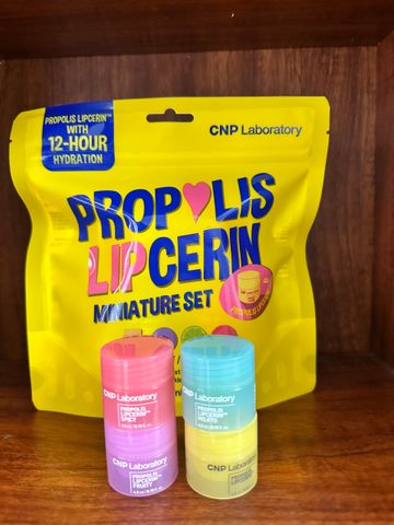 [CÔNG TY] Set 4 balm dưỡng môi lipcerin CNP LABORATORY PROPOLIS LIPCERIN MINIATURE SET (4,5mlx4)