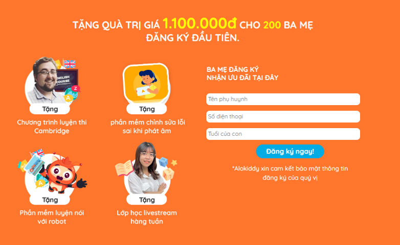 Gói Học Trọn Đời Tiếng Anh ALOKIDDY cho Trẻ Em - Chương Trình Cambridge và Tăng Cường Toán, Khoa Học cho Mầm Non đến THPT