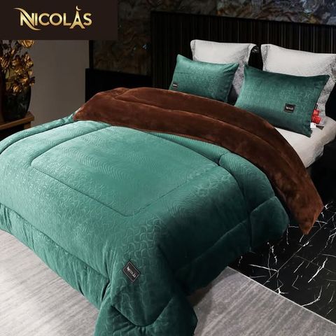 Chăn lông cừu cao cấp NICOLAS CASPER LUXURY 200x230cm - Sang trọng, êm ái, chống khuẩn, phù hợp cho giấc ngủ như ở resort 5 sao